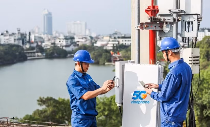Les opérateurs de télécommunications avaient déployé plus de 40.000 stations de base 5G au début de l'année, portant la couverture 5G à environ 91,9% de la population. Photo : VGP
