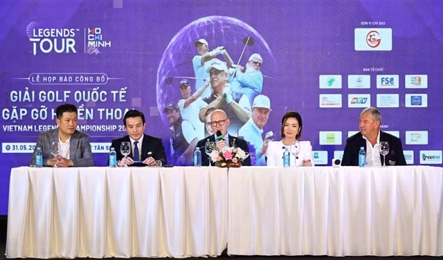 Le comité d'organisation du Vietnam Legends Championship 2025. L'événement se déroulera à Hô Chi Minh-Ville du 25 au 30 novembre. Photo : Legends Tour