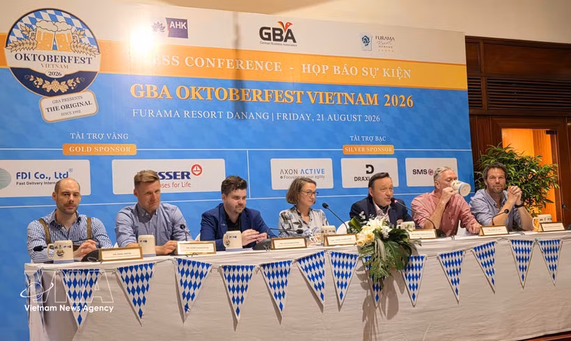 Conférence de presse sur le festival culturel allemand Oktoberfest de la GBA Vietnam 2026. Photo : VNA