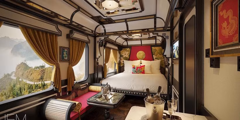 L’Imperial Suite – une résidence privée sur rails, dont le lancement est prévu pour fin 2027. Photo: sjourneytrain.com