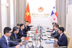 Le vice-ministre vietnamien des Affaires étrangères Dang Hoang Giang et le vice-ministre panaméen des Affaires étrangères Carlos A. Hoyos coprésident, le 28 juillet 2026 à Hanoï, la deuxième réunion de consultations politiques Vietnam-Panama. Photo : VNA