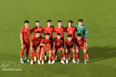 L'équipe nationale vietnamienne de football des moins de 23 ans (U23) décroche sa place en quarts de finale des ASIAD 2026. Photo : VNA