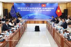 Panorama de la 7e session du Comité mixte Vietnam - UE. Photo : VNA