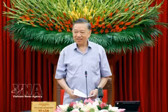 Le secrétaire général du Parti et président de la République, To Lam. Photo : VNA
