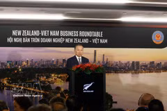Le secrétaire général du Comité central du Parti communiste du Vietnam et président de la République, Tô Lâm, lors de la table ronde des entreprises Nouvelle-Zélande-Vietnam. Photo : VNA
