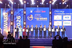 Lors de la sixième cérémonie des Golden Brand Awards 2026. Photo : VNA
