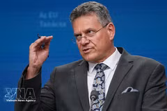 Le commissaire européen au Commerce et à la Sécurité économique, Maroš Šefčovič (Photo : Xinhua/VNA)