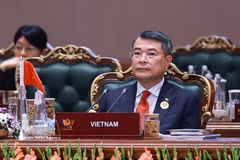 Le Premier ministre Lê Minh Hung au 18e Sommet des BRICS, le 13 septembre à New Delhi en Inde. Photo : VNA