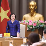 La vice-Première ministre Pham Thi Thanh Tra, cheffe du Groupe de travail interministériel sur la diplomatie et l’intégration internationale dans les domaines culturel, social, éducatif et de la formation, a présidé le 22 octobre après-midi, à Hanoï, la première réunion. Photo: VNA