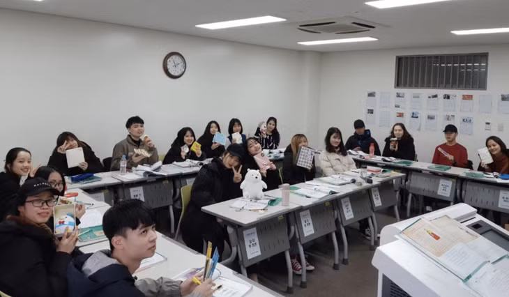 Des étudiants vietnamiens dans la ville de Daegu. Photo: tuoitre.vn