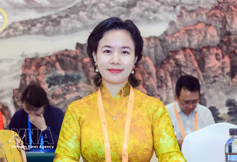 La professeure-docteure Phan Thi Tra My, présidente de l’Association des entreprises vietnamiennes en Chine. Photo : VNA