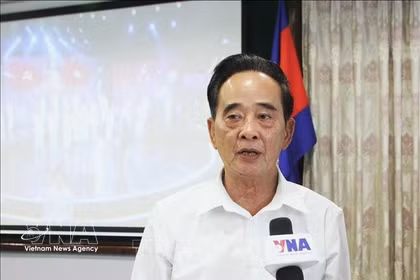 Sim Chy, président de l’Association générale Khmer - Vietnam au Cambodge. Photo: VNA