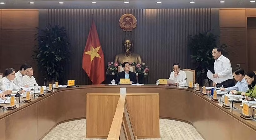 La réunion consacrée aux questions socio-économiques, dont l'organisation du Vesak des Nations Unies 2025. Photo : VNA