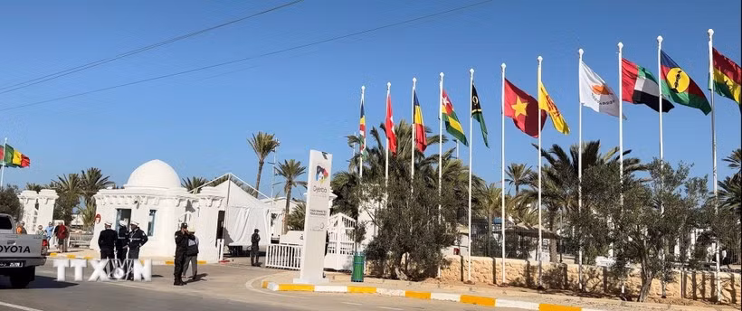 Le village de la Francophonie. Photo : VNA
