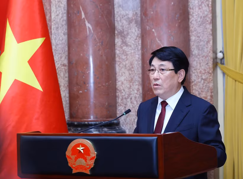 Le président Luong Cuong. Photo : VNA
