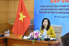 La vice-ministre des Affaires étrangères, Le Thi Thu Hang, également responsable de la Commission d’État pour les affaires relatives aux Vietnamiens à l’étranger. Photo: VNA