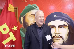 Le secrétaire général du Parti travailliste (PT) du Mexique, Alberto Anaya Gutiérrez. Photo: VNA