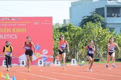 A l'épreuve de course à pied de 100 m. Photo: VNA