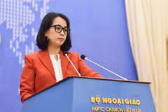 La porte-parole du ministère des Affaires étrangères, Pham Thu Hang. Photo: VNA