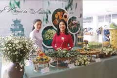 Des plats vietnamiens présentés lors de l'événement. Photo: VNA