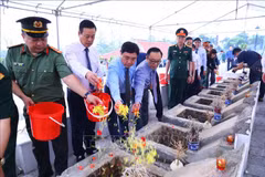  Inhumation des restes de neuf soldats morts pour la Patrie