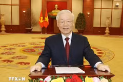 Le SG du Parti Nguyen Phu Trong adresse ses vœux du Nouvel An au Laos et au Cambodge