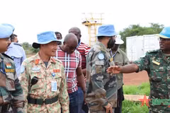 Maintien de la paix: l'Unité de génie militaire n°1 reçoit la mission dès son arrivée à Abyei