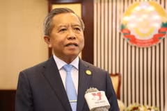 Le ministre lao des Technologies et des Médias et président de l'Association d'amitié Laos-Vietnam, Boviengkham Vongdara. Photo: VNA