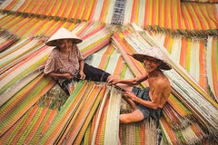 La vitalité d'un village de tissage de nattes à Dông Thap