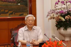 Le Secrétaire général du PCV Nguyen Phu Trong part pour le Japon