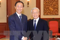 Le chef du PCV affirme le partenariat de coopération stratégique intégrale Vietnam-Chine