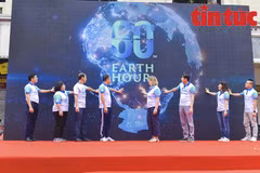Course à pied en écho à Earth Hour 2023 à Hanoï