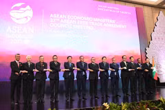Ouverture de la 55e réunion des ministres de l'Économie de l'ASEAN en Indonésie