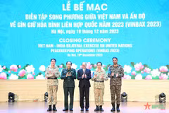Clôture de l'exercice militaire conjoint Vietnam - Inde à Hanoï