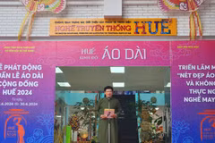 La Semaine en l’honneur de l’ao dài de Huê 2024 a commencé le 24 juin. Photo : VNA