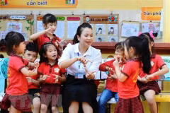 Le Vietnam accorde une attention particulière à l’éducation de la petite enfance. Photo: VNA