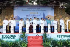 Le Vietnam à un festival culinaire et une exposition de produits au Laos. Photo : VNA