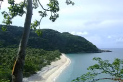 Un coin de plage du parc national de Con Dao. Photo : VNA