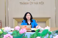 La secrétaire du Comité du Parti de la ville de Hanoï, Bui Thi Minh Hoai. Photo : VNA