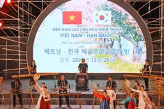 Soirée d'échange culturel et artistique Da Lat (Vietnam) - Chuncheon (République de Corée) fin décembre 2023. Photo : Comité populaire de la ville de Da Lat