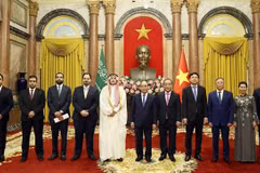 Le président reçoit les ambassadeurs d’Arabie saoudite, d’Afrique du Sud et de Belgique