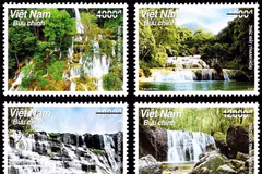 Quatre célèbres cascades Dai Yêm, Mây, Pongour et Suôi Tranh sont timbrées