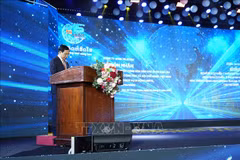 Le ministre vietnamien de la Défense, le général Phan Văn Giang lors de la cérémonie. Photo : VNA