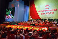 Le 10e Congrès national du Front de la Patrie du Vietnam. Photo: VNA