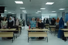 Des étudiants du cours d'enseignement du vietnamien à l’UBD. Photo: VNA