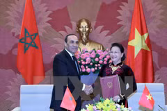 Le président de la Chambre des représentants du Maroc termine sa visite au Vietnam