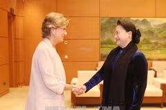 La présidente de l’AN vietnamienne reçoit l’ambassadrice d'Espagne