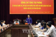 La vice-présiente de l'AN Tong Thi Phong en déplacement à Diên Biên