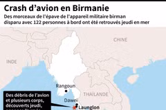 Crash d'avion au Myanmar : la moitié des corps ont été retrouvés