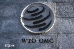 Symbole de l'OMC à Genève. Photo: AFP/VNA